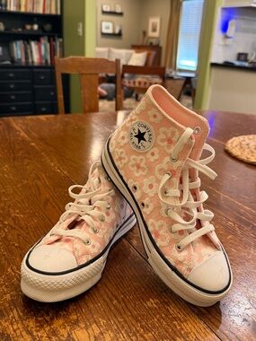 Converse High Top Sneakers - Light Pink Floral